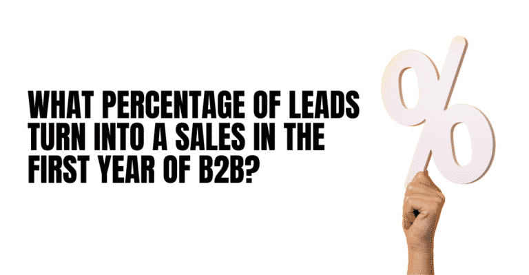 What Percentage of Leads Turn Into Sales in The First Year of B2B? featured image