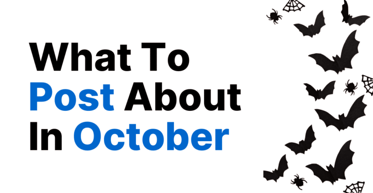 What to post about in october featured Image