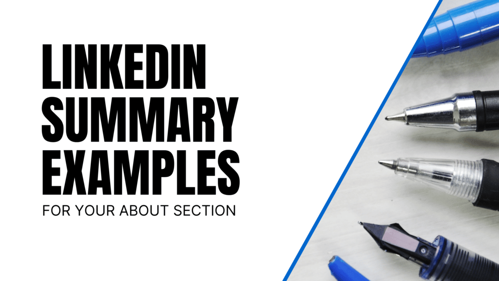 Linkedin Summary Examples For Your About Section Featured Section