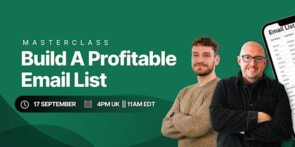 Build a profitable email list Live Events