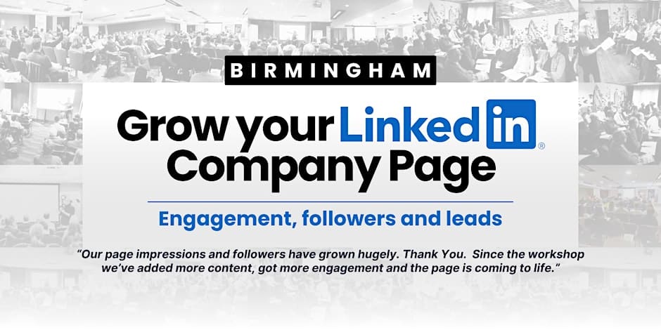 grow your company page birmingham live events