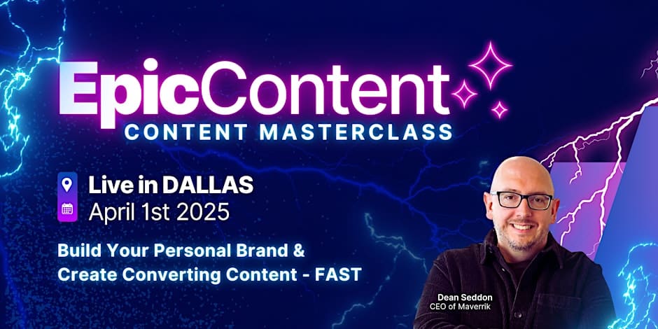 epic content masterclass dallas live events