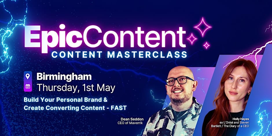 epic content masterclass live events birmingham