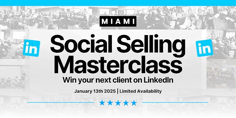 social selling miami live events