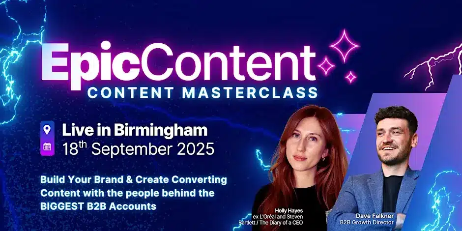 epic content birmingham live events