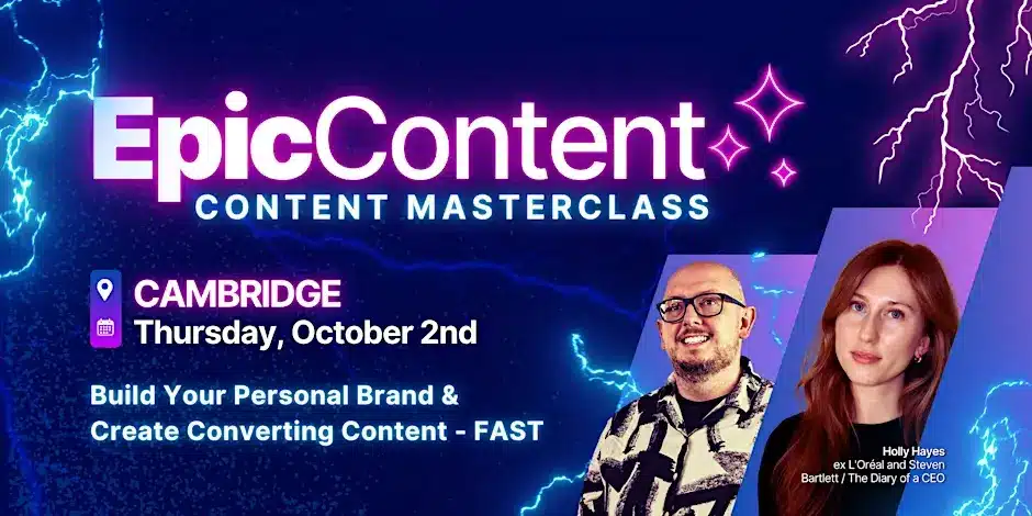 epic content cambridge live events