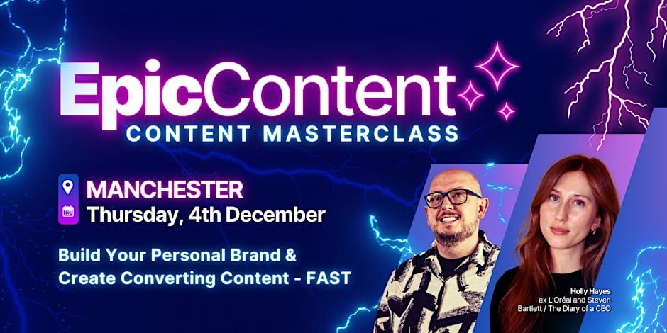 epic content manchester live events