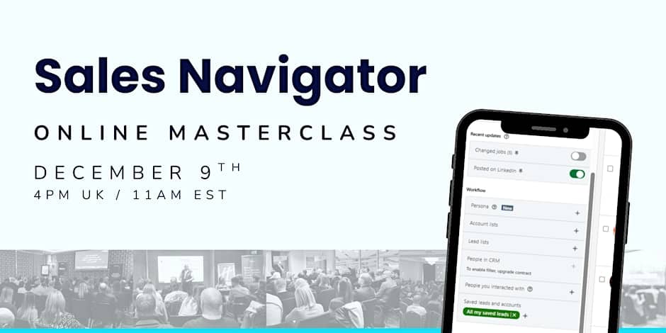 sales navigator online masterclass live events