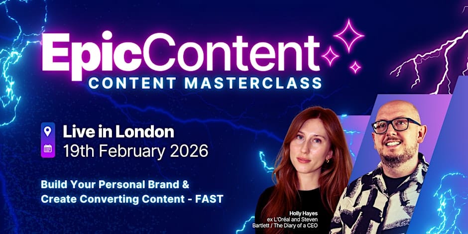 epic content london 2026 live events
