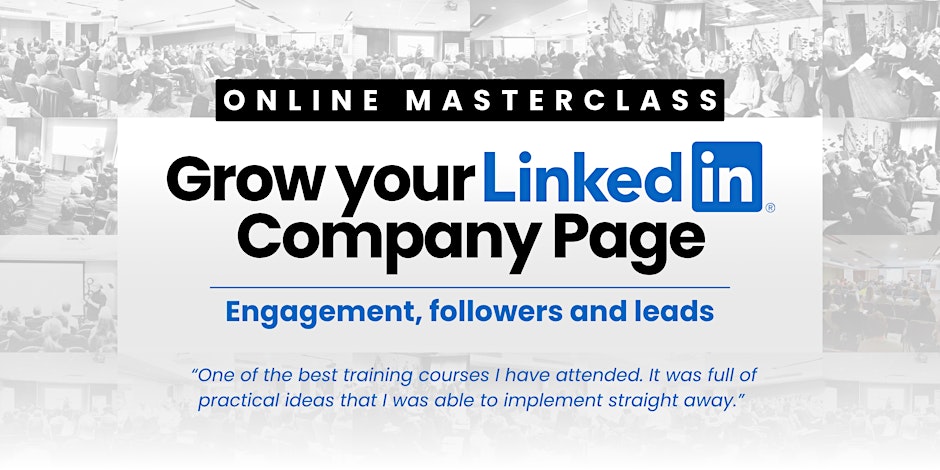 grow your company page online live events