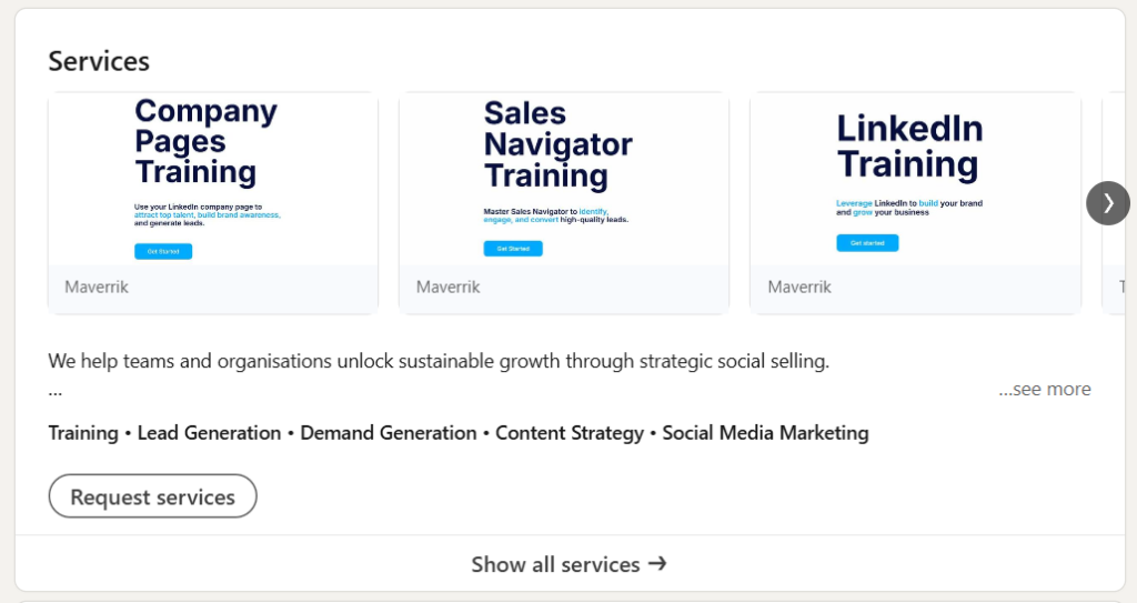 How To Get More Leads From LinkedIn's Services Feature
