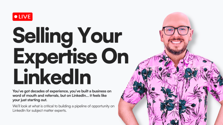 Selling your expertise on LinkedIn