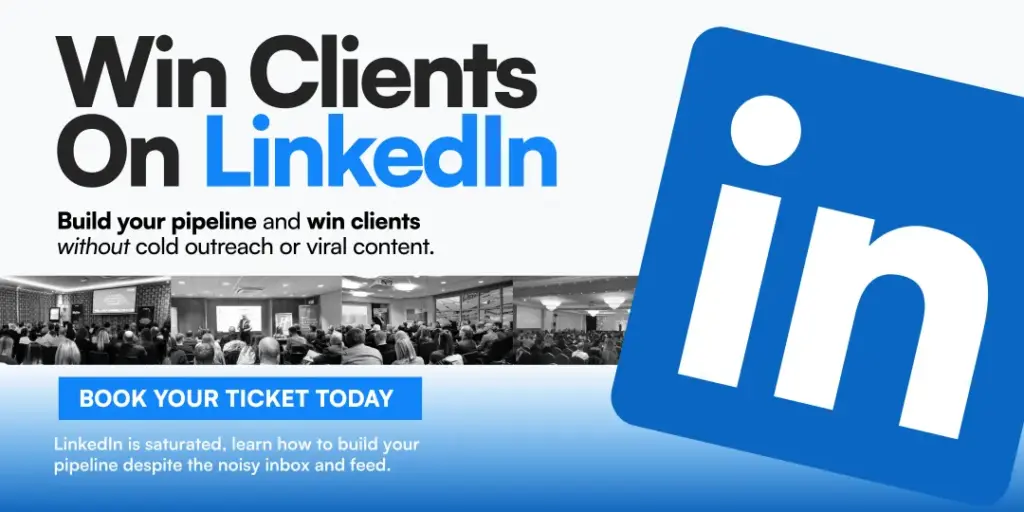 win clients on linkedin header image live events