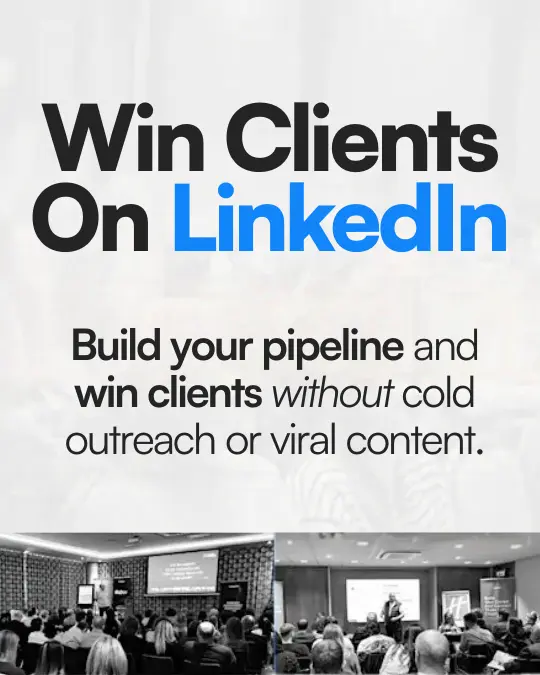 win clients on linkedin event maverrik image