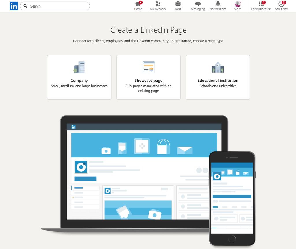 How to create a linkedin company page