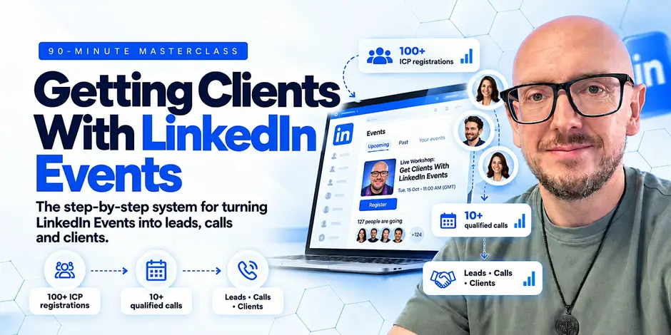 getting clients with linkedin events live events