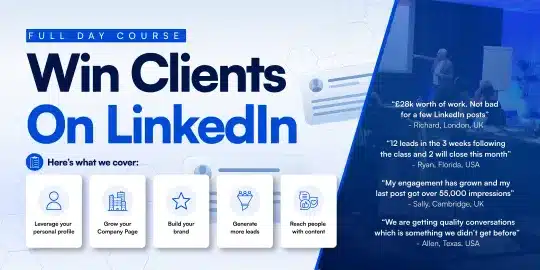 win clients on linkedIn live events