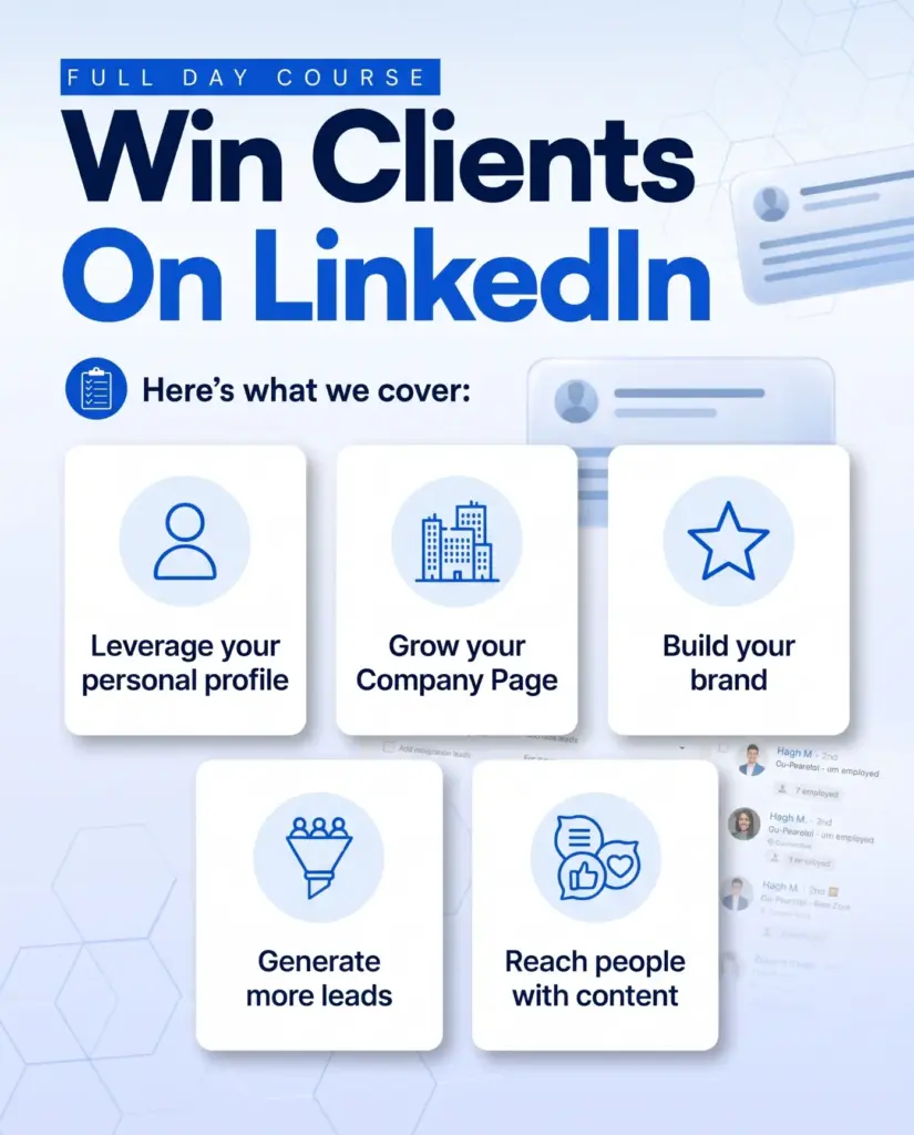 win clients on linkedin maverrik event